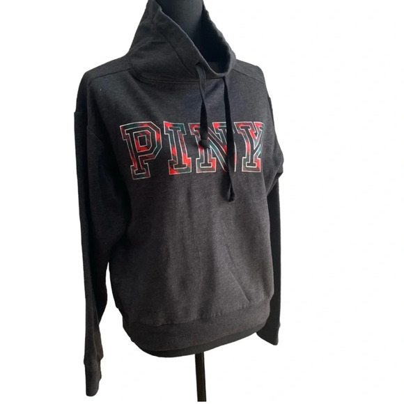 PINK Victoria Secret Drawstring, Cowl Neck Sweatshirt Size XS - Picture 1 of 5